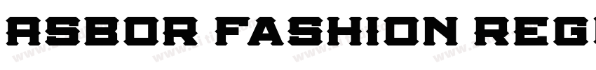 Asbor Fashion Regula字体转换
